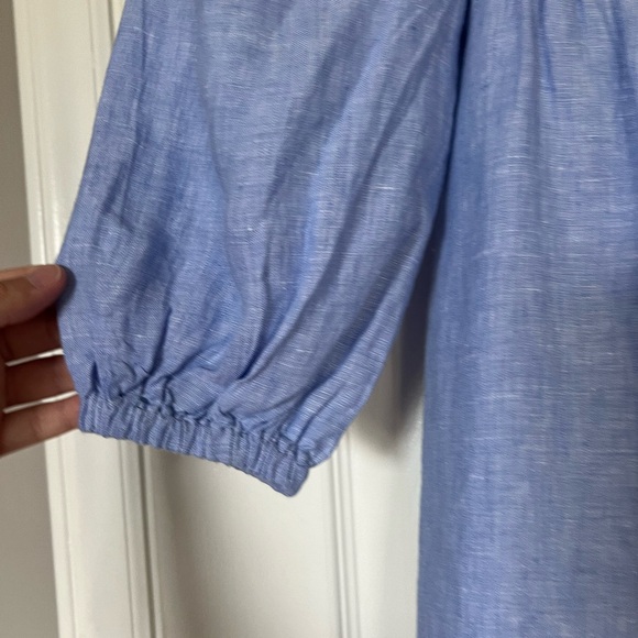 NWT J Crew Linen Daydream Dress in French Blue size S Petite - Picture 8 of 12